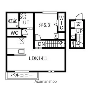 WOOD LOGIC SHOWA【2階】の間取り