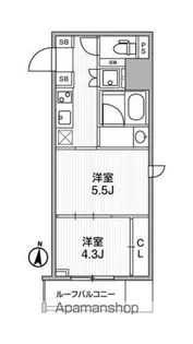 ラヴィエール錦糸公園【9階】の間取り