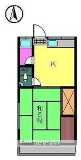 コーポいながき【105号室】の間取り