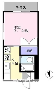 ウエルストン松戸【1階】の間取り