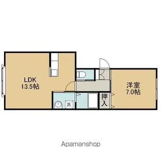 アビタシオンSOL【201号室】の間取り
