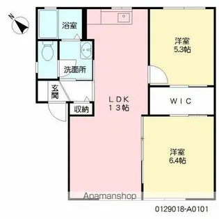 シャーメゾンアルテミス【1階】の間取り