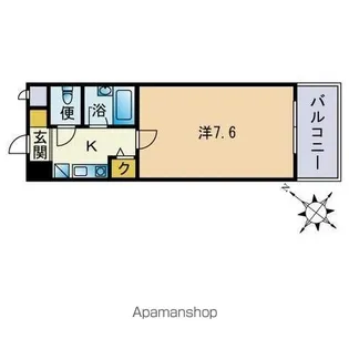 NAVIX室見【6階】の間取り