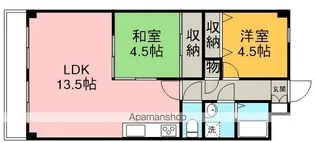 マテルレジデンス【4階】の間取り