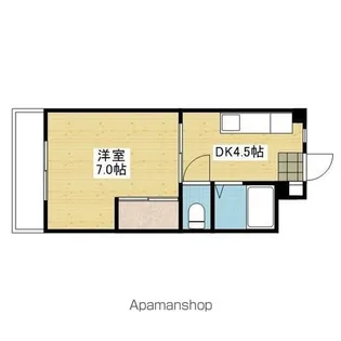 コーポ本町【4階】の間取り