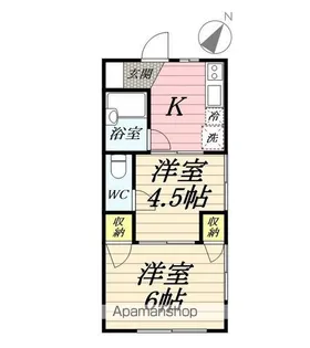 カーサ湘南【101号室】の間取り