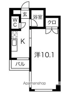 サワータウン白山【305号室】の間取り