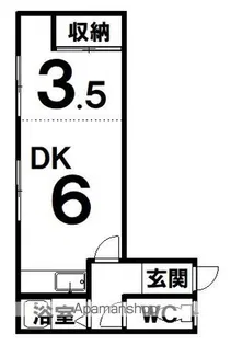 浅野ハイツ第一【5号室】の間取り