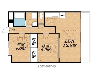 アバンティ・ルネス・リリ【501号室】の間取り