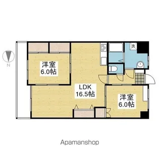 衣山大東ビル【502.号室】の間取り