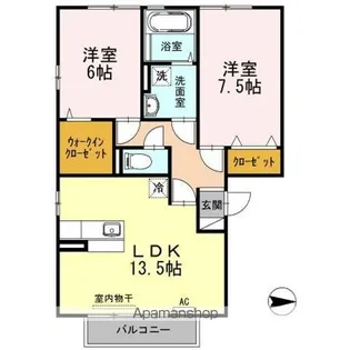 シャルル II棟【2階】の間取り