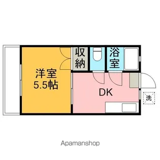 ドエル山崎【1階】の間取り