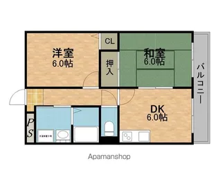 メゾン東陽【2階】の間取り