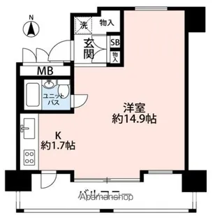 ルネ御苑プラザ【4階】の間取り