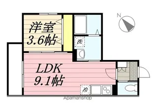グランパラディソ【2階】の間取り