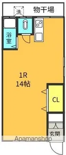 吉成マンション東【31号室号室】の間取り