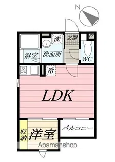 テンミニッツ辻堂【1階】の間取り