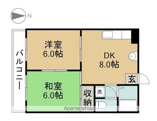 マンションメトロ【1C号室】の間取り