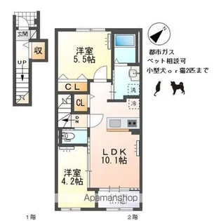 サクラⅡ【2階】の間取り
