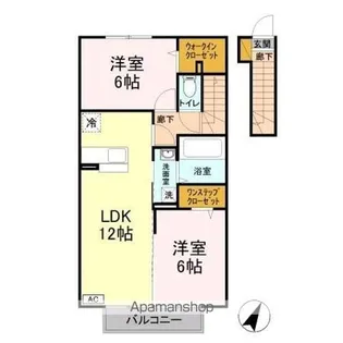 エーデルⅡ【2階】の間取り