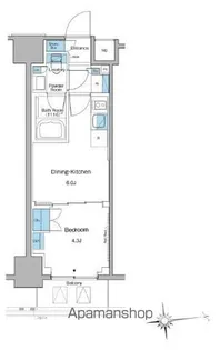 ルフォンプログレ上野マークス【7階】の間取り