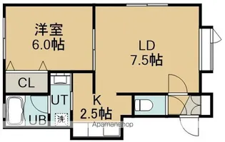 コーポ豊川B棟【101号室】の間取り