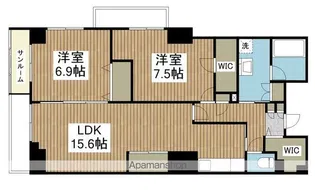パルステージ関屋【6階】の間取り