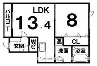 GEOⅠ(ジオワン)【1階】の間取り
