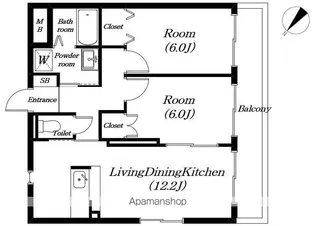 ノーブルコート長浜【301号室】の間取り