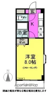 コーポサークルワンA【301号室】の間取り