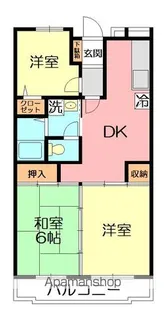 ラビアンローズ【102号室号室】の間取り
