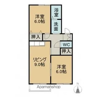 サニーハイム千里【1階】の間取り