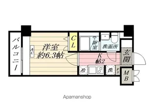 SHOKEN RESIDENCE 横浜生麦1【5階】の間取り