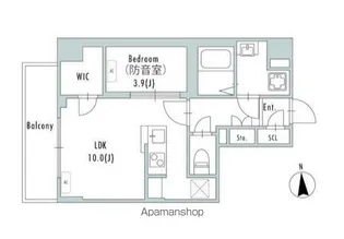GRAN PASEO上野御徒町【2階】の間取り