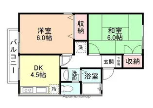 クイーンズ4【1階】の間取り