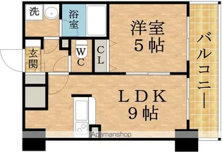 CITY SPIRE十三東【705号室】の間取り