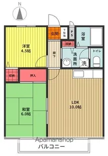 リバーサイドミキ【105号室】の間取り