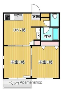 メゾン花野【203号室】の間取り