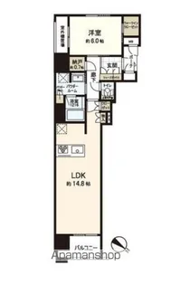 MJR博多ザ・レジデンス【5階】の間取り