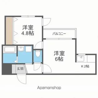 ル・ファール琴似【4階】の間取り