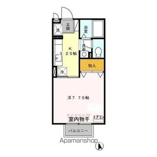 サンビレッジ足利【1階】の間取り