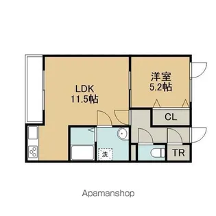INDIO北栄町【3階】の間取り