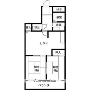 メゾン太平洋【8階】の間取り