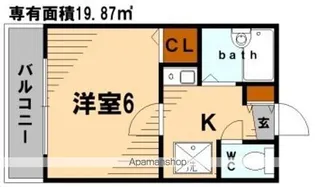 プロムナード生麦B棟【2階】の間取り
