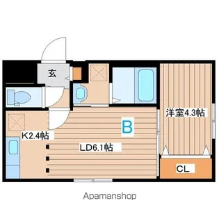 GIRAFFE東札幌【3階】の間取り