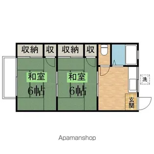 フローラルカネコ【2階】の間取り