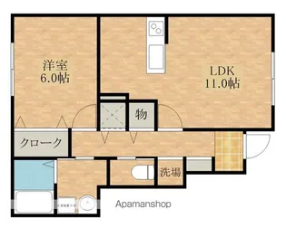 WISTERIA C【102号室号室】の間取り