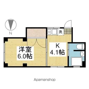 アルトヴェールⅡ【201.号室】の間取り
