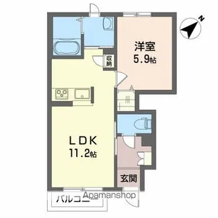 ラ・カンパネラ【1階】の間取り