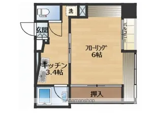 新潟マンション【6階】の間取り